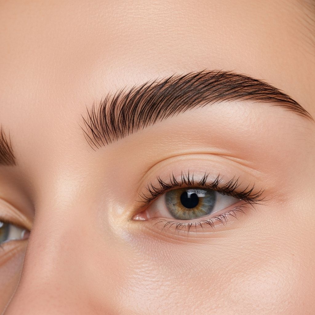 Brow shaping and design result