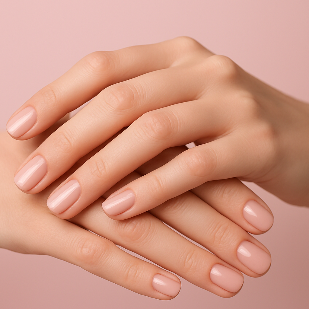 Natural manicure in soft nude tones – Cristina Arenas Beauty Studio