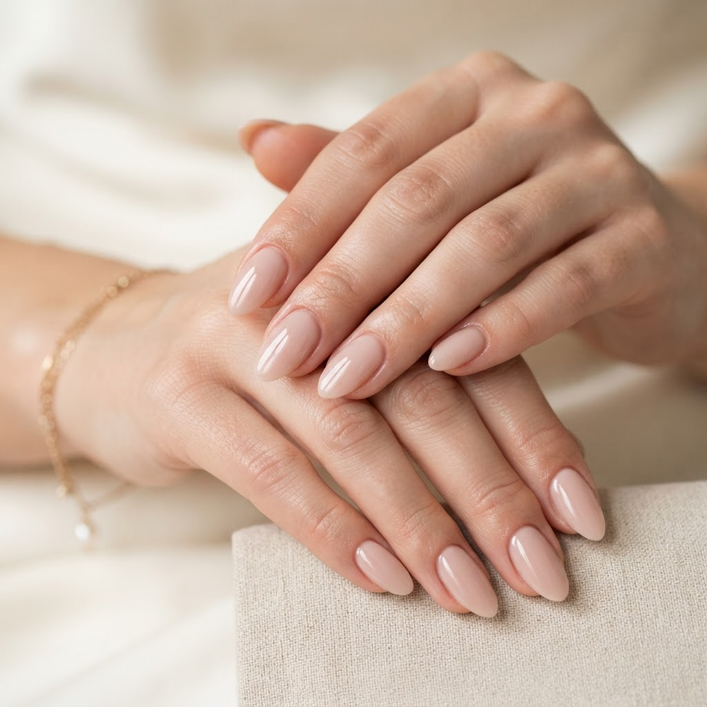 Natural-looking gel nail extensions